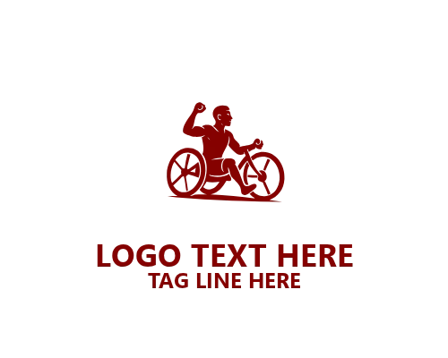 Inclusive Athlete Silhouette Logo