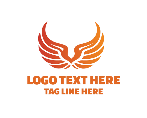 Industrial Aviation Wings Logo