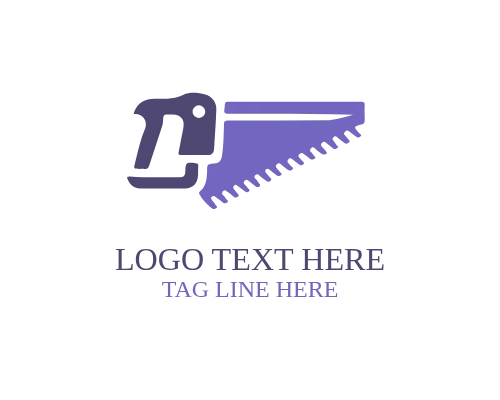  Industrial Carpenter Saw Logo for Construction and Heavy-Duty Wood Services