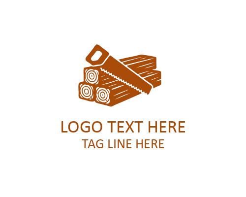 Industrial Carpentry Logo for Construction, Woodworking, and Trade Businesses