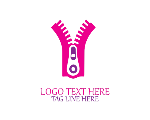 Industrial Textile Zipper Logo for Manufacturing and Apparel Brands