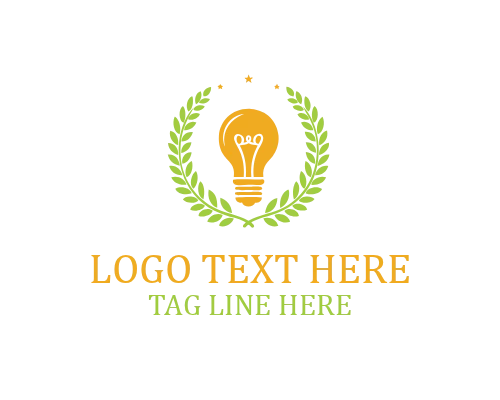 Industrial Vintage Bulb Logo for Retro Workshop and Creative Branding
