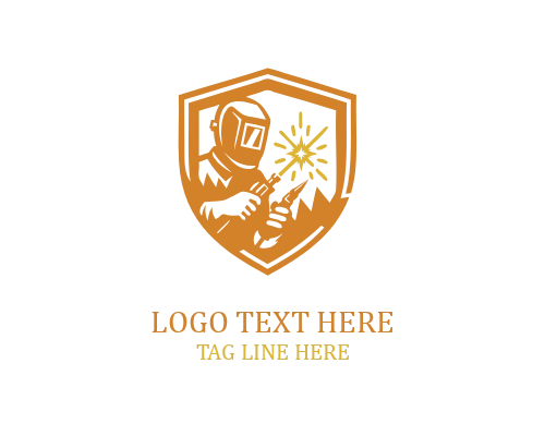 Industrial Welding Badge Logo