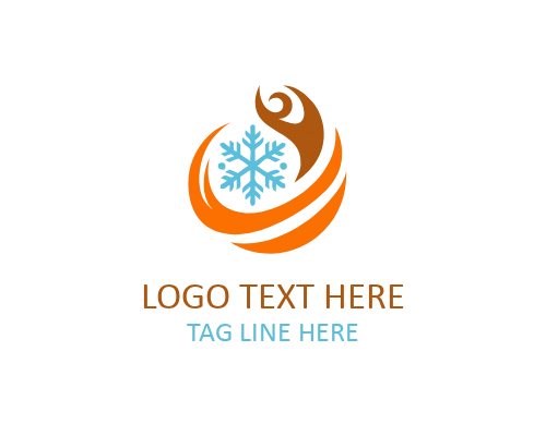 Infinity Fire and Ice Logo for Eternal Power Branding and Modern Identity