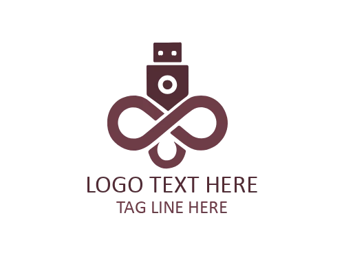  Infinity USB Logo for Technology and Data Brands