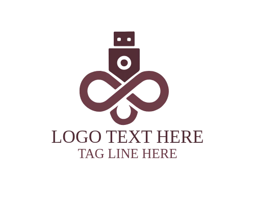  Infinity USB Loop Logo for Endless Tech Connectivity