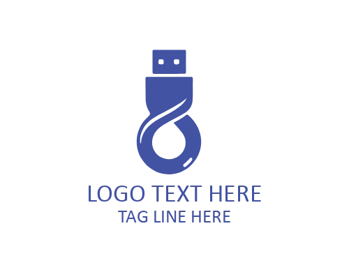 Infinity USB Power Logo for Electronics and Tech Brands
