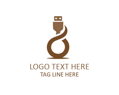 Infinity USB Wireless Logo for Modern Tech and Connectivity