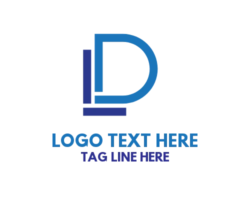 Initial Letter L and Letter D Logo