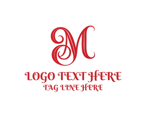 Ink Style letter M Logo