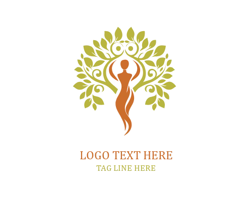 Inner Balance Woman Tree Logo