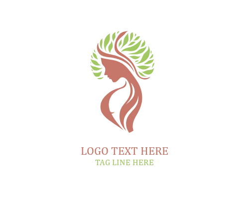 Inner Strength Flow Woman Tree Logo