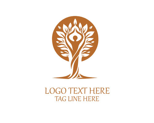 Innerpeace Human Tree Logo
