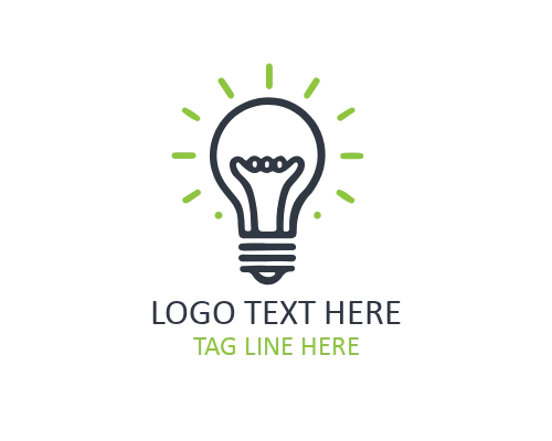 Innovative Idea Bulb Business Logo