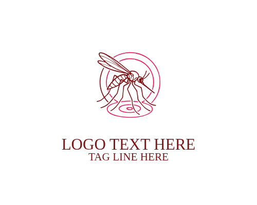 Insect Control Mosquito Logo