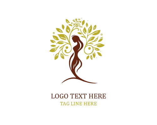 Intuitive Woman Tree Logo