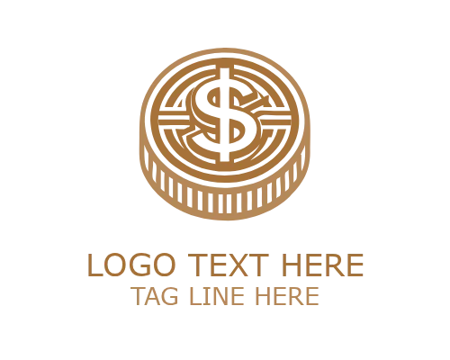 Investment Circle Money Logo for Wealth and Finance Branding