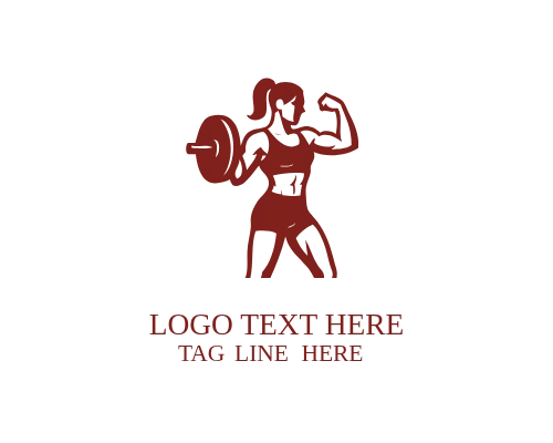 Iron Core Strong Woman Logo