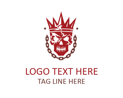 IronFang Punk Skull Logo