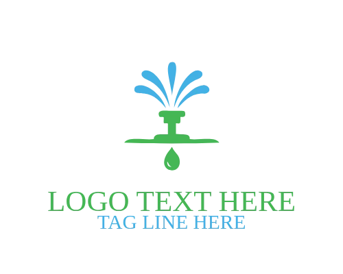 Irrigation Water Drop Logo