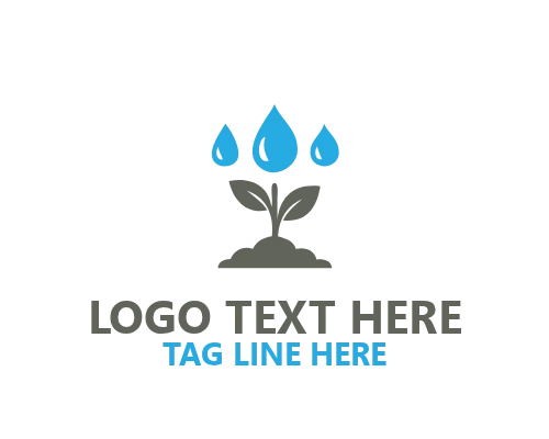 Irrigation Water Line Logo