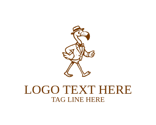 Island Bar Vintage Flamingo Logo