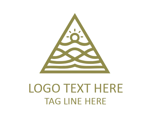 Island Beach Emblem Logo for Travel Branding