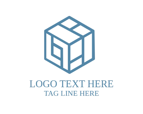 Isometric Cube Logo for Digital and Startup Branding