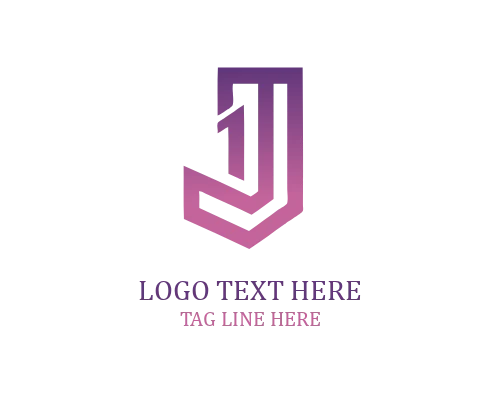 J Monogram Letter Logo