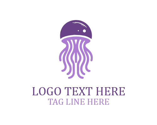 Jellyfish Ocean Current Logo