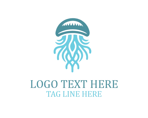 Jellyfish Tentacle Flow Logo