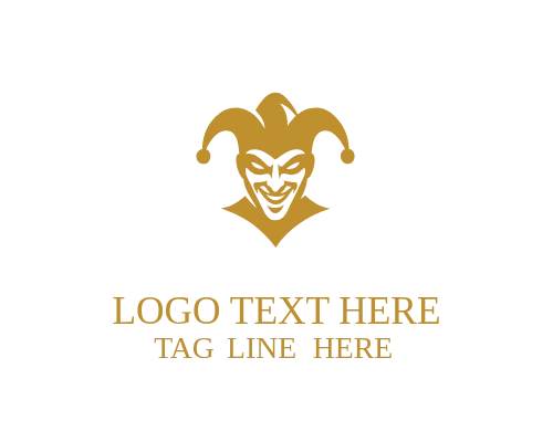Jester Comedy Symbol LogO