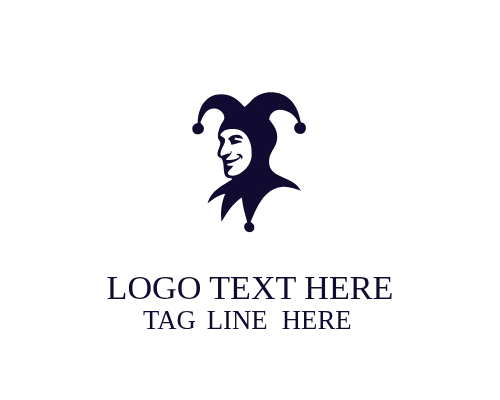 Jester Laughing Mask Logo