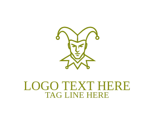 Jester Mask Icon Logo