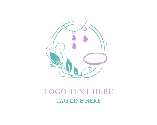 Jewelry Diamond Earrings Logo logo template preview