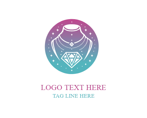 Jewelry Diamond Pendant Logo