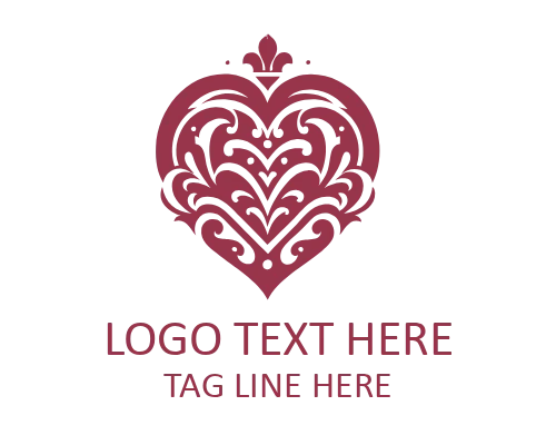 Jewelry Luxury Heart Logo