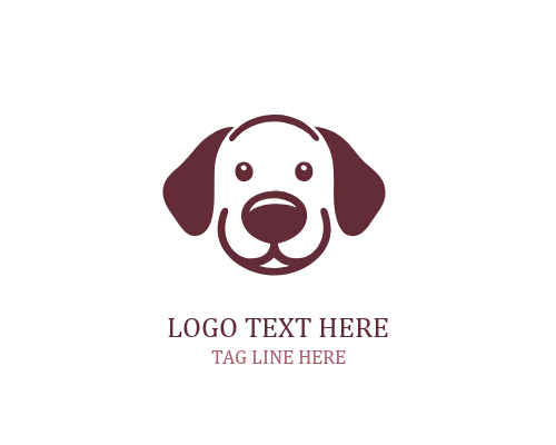 Jumping Cute Puppy Logo