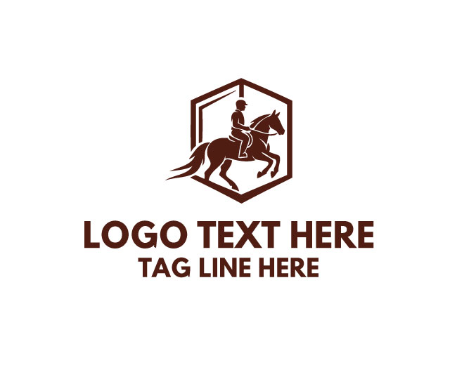 Jumping Horse Rider Logo