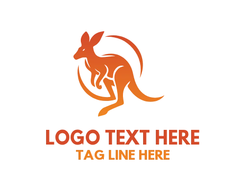 Jumping Kangaroo Logo