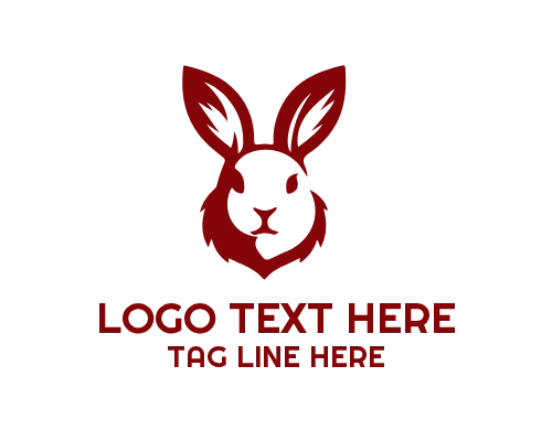 Jumping Rabbit Mascot Logo