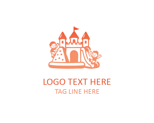 Jumpy Castle Logo for Kids Party Entertainment