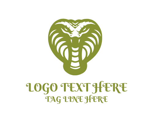 Jungle Camouflage Viper Snake Logo