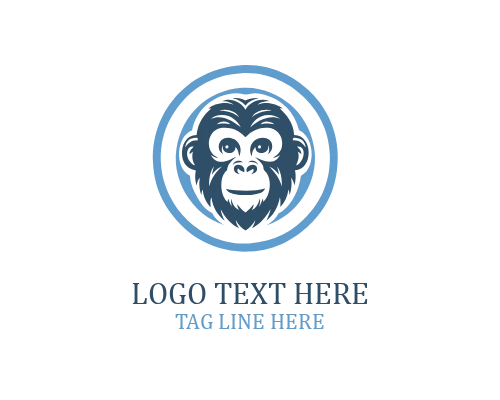 Jungle Icon Monkey Logo