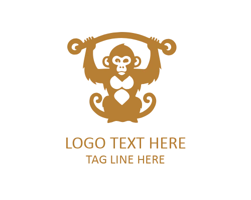 Jungle Monkey Icon Logo