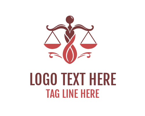 Justice Scale Outline Logo
