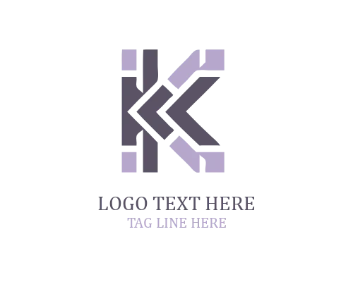 K Monogram Letter Logo