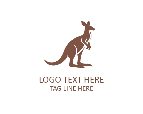 Kangaroo Badge Logo for Sports Identity
