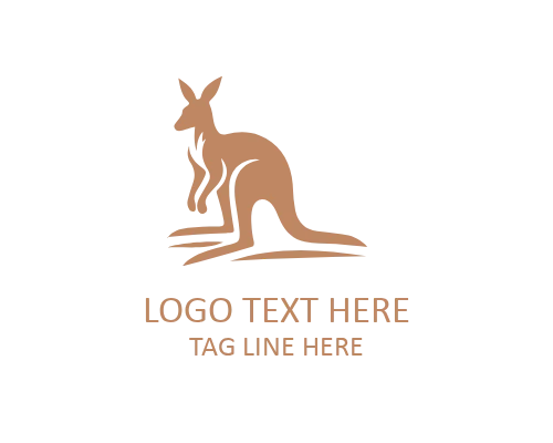 Kangaroo Dynamic Logo for Energetic Branding