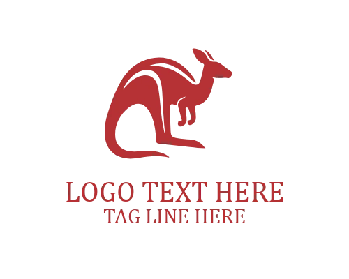 Kangaroo Family Logo